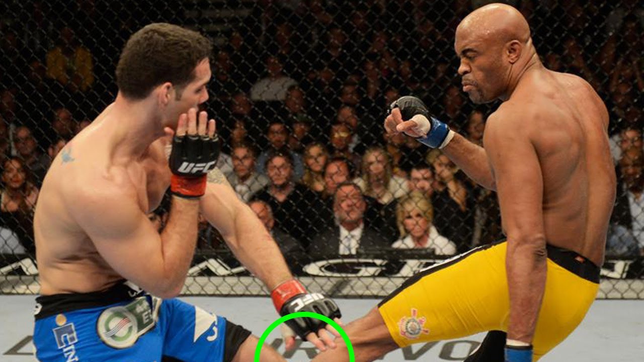 😲 ANDERSON SILVA'S LEG BREAKING AGAINST CHRIS WEIDMAN