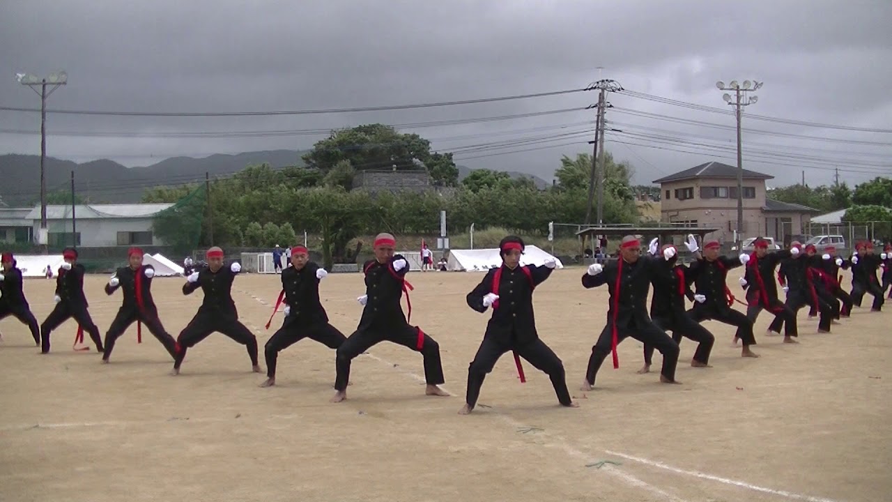 2017年天城中学校　応援合戦　紅軍