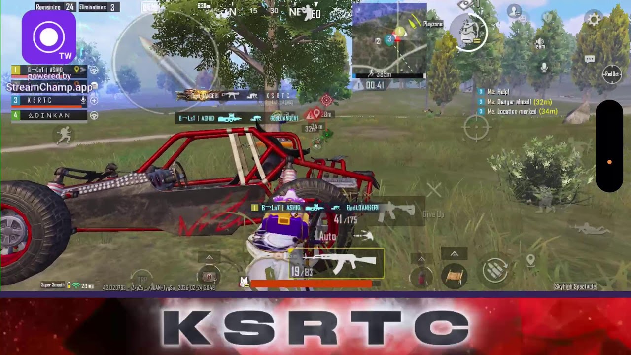 Broadcast powered by StreamChamp
