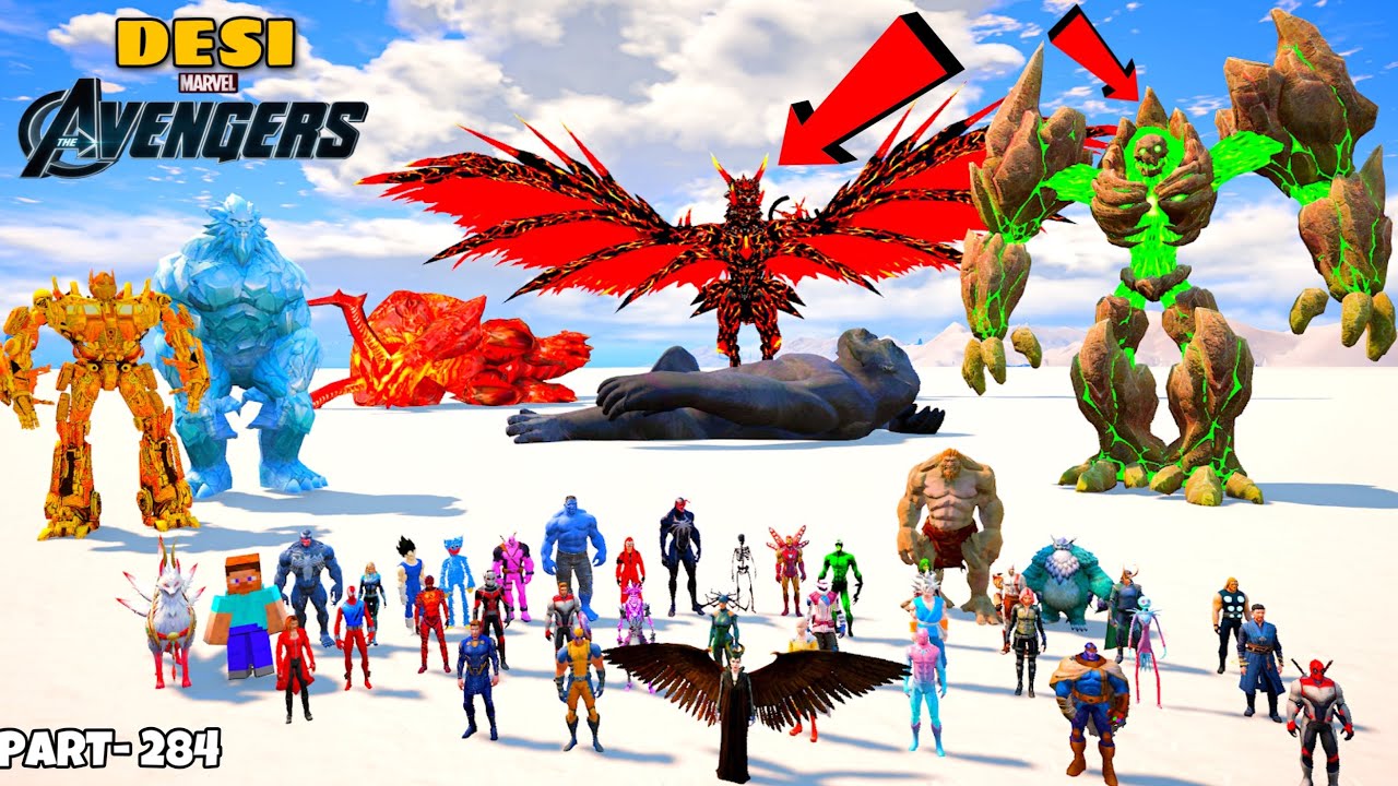 DESI Avengers Could not Save Surtur and King Kong Attacked by Monsters From Xenoverse in GTA 5| #284