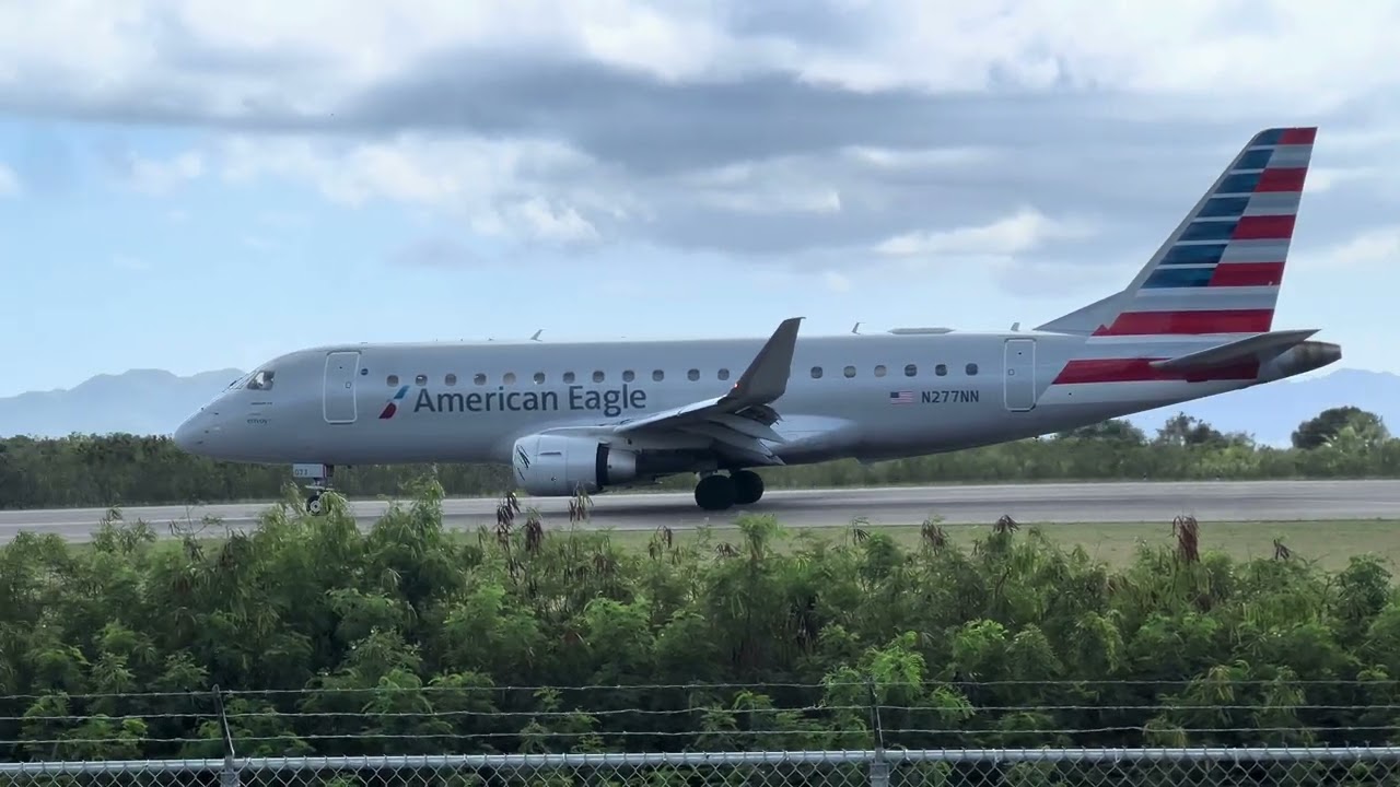 American Eagle Takeoff In Anguilla