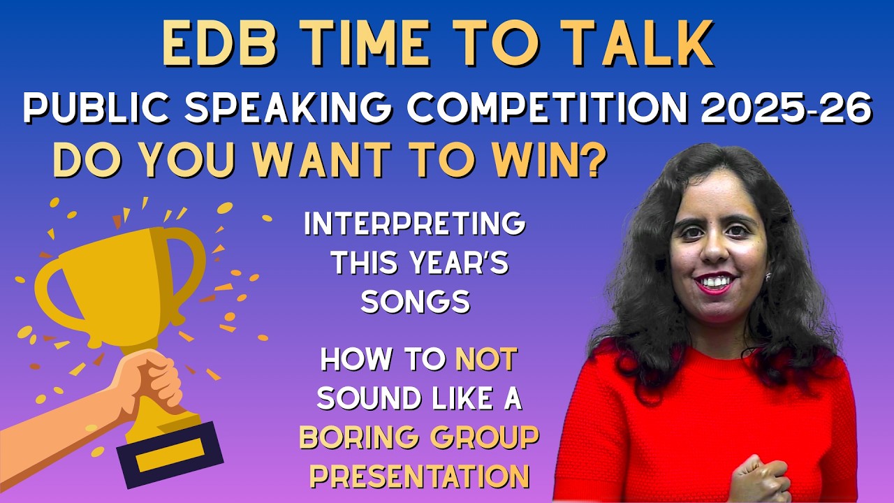 How to WIN EDB Time to Talk Public Speaking Competition | Song Interpretation & Shining on Stage