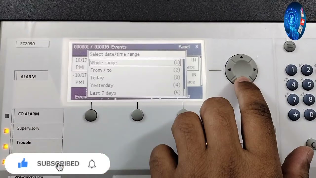How to check history in Siemens FC2050/FC2025 fire alarm control panel #firealarmsystem