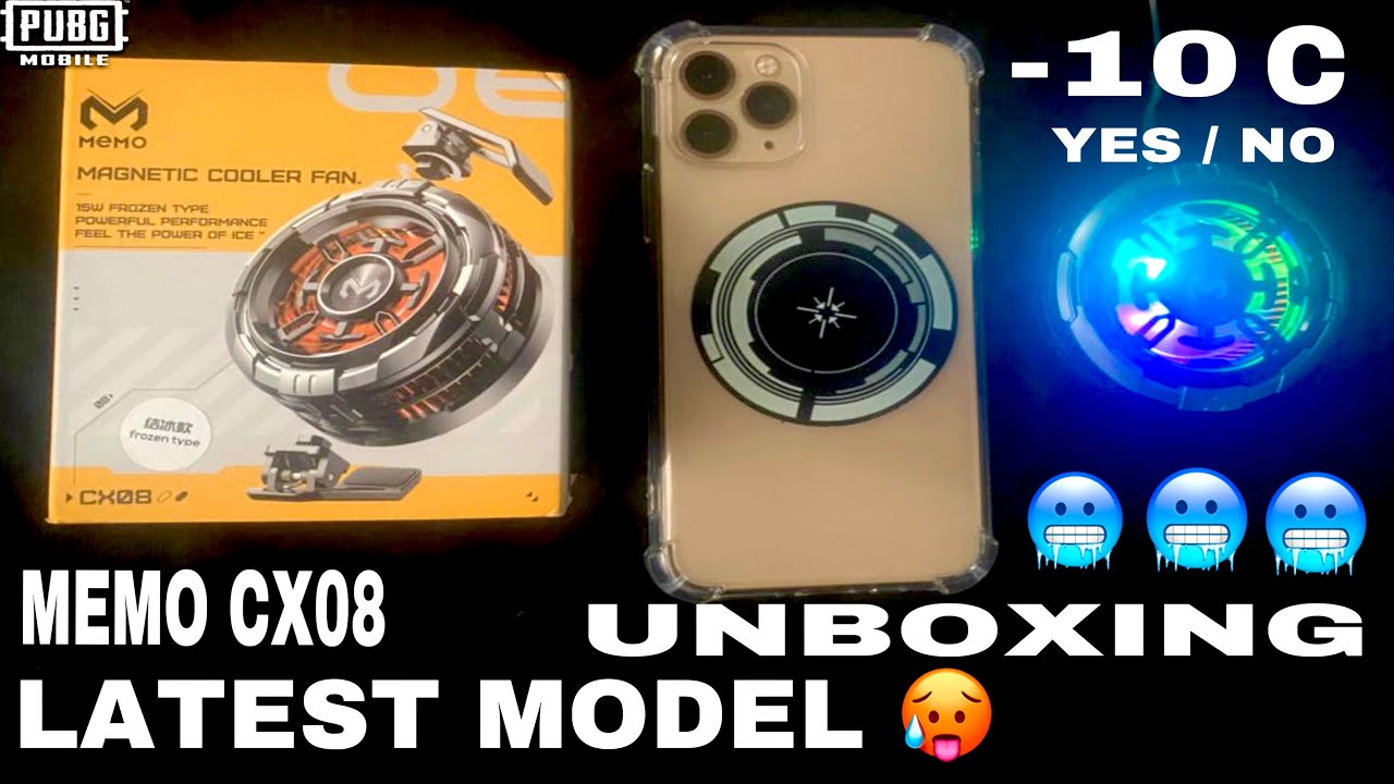 LATEST MODEL COOLING FAN MEMO CX08 TEST ON IPHONE 11 PRO PUBG MOBILE