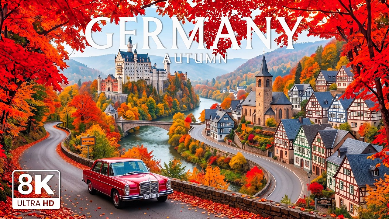 Maine in Autumn 8K | A Scenic Fall Journey &ndash; Golden Forests, Mountain Lakes & Rugged Coastlines