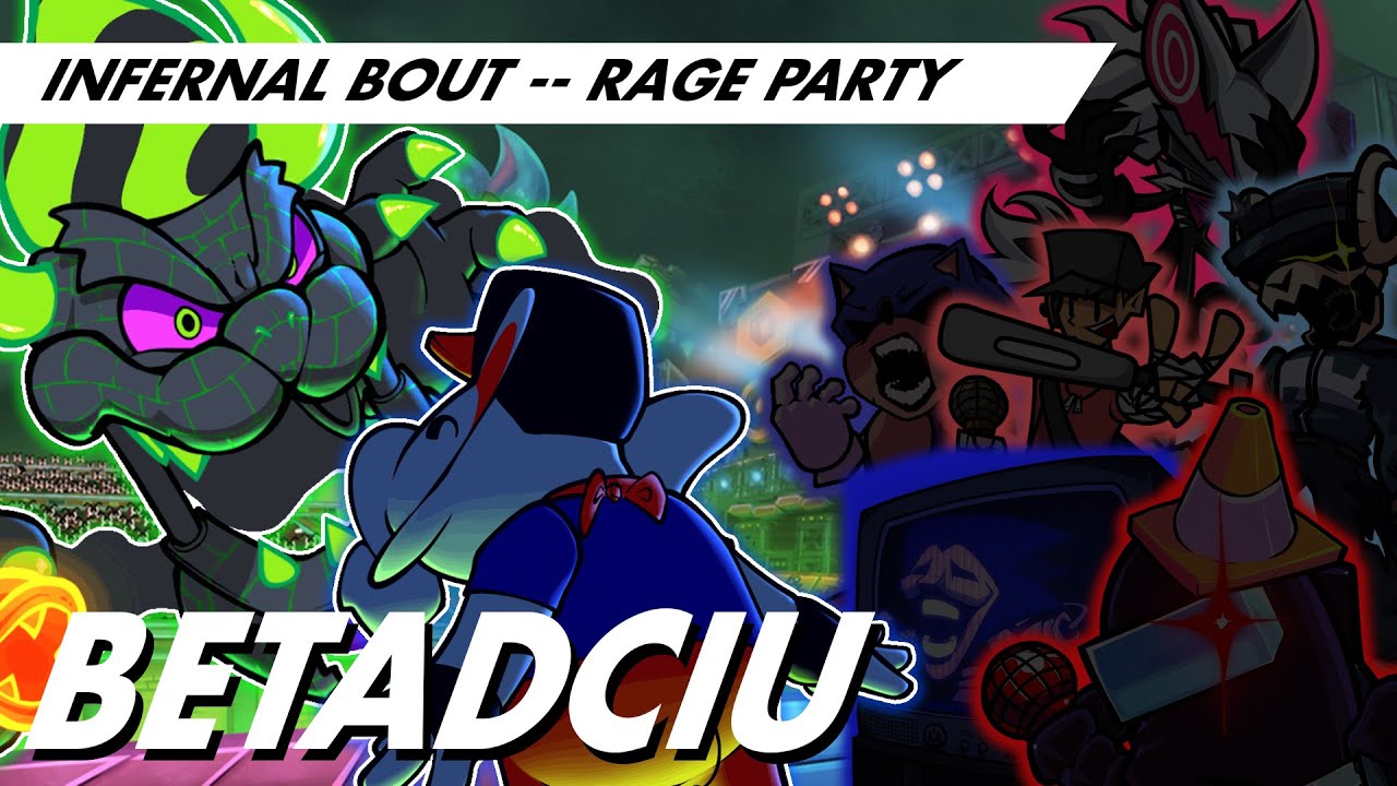 Rage Party, But Every Turn A Different Character Is Used | FNF BETADCIU Collab with@PalpitoadPlus!