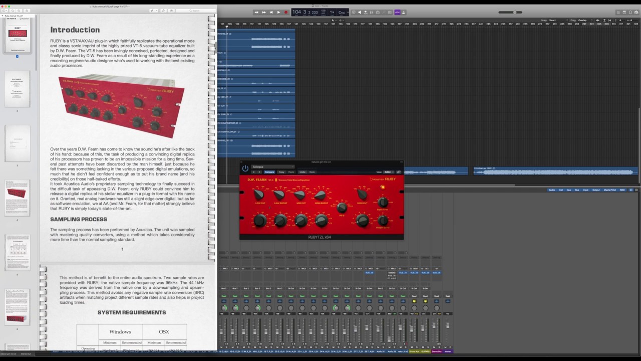 Acustica Audio -  Ruby - Demonstration And Walkthrough By Amit Zangi