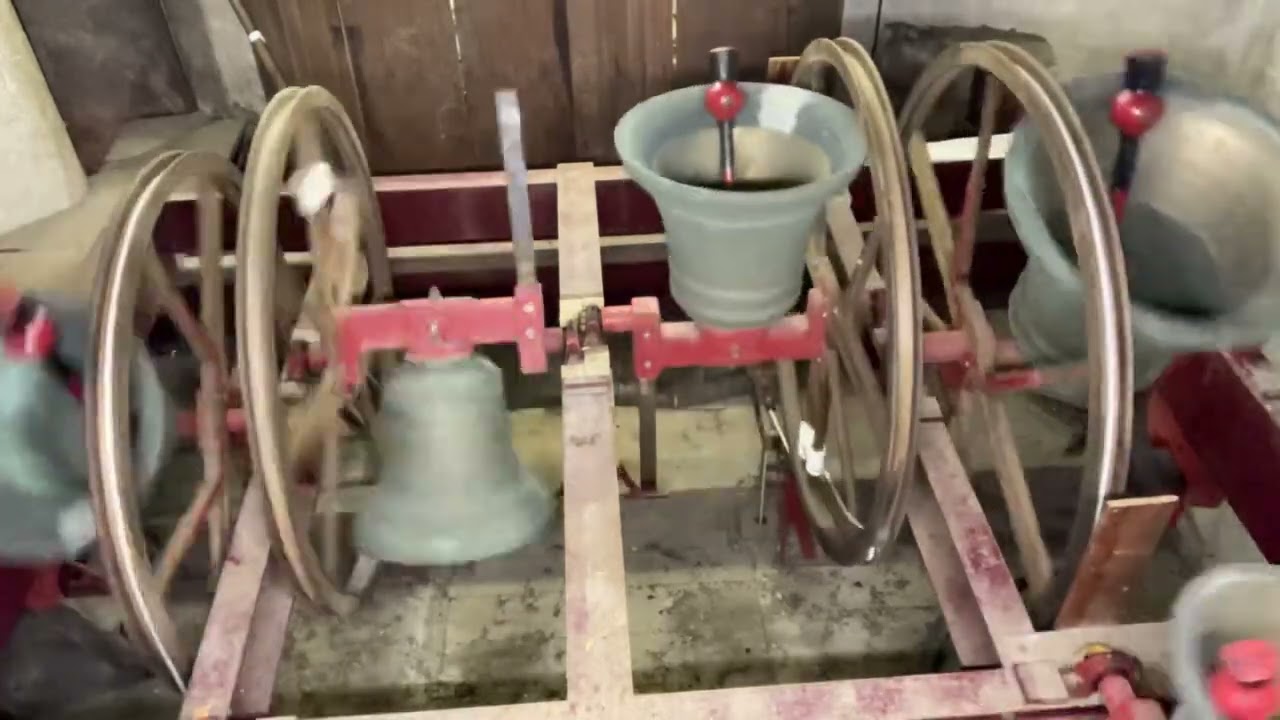 Bell Ringing in the Belfry at Frenchay, Glos
