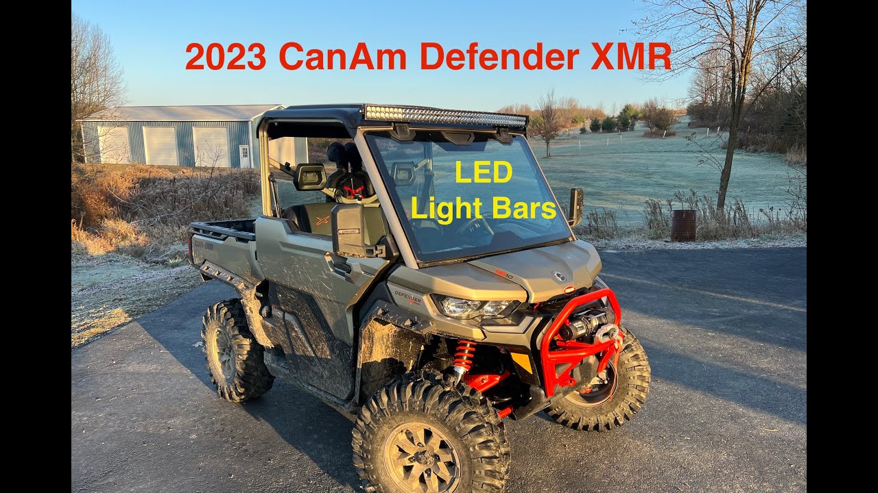 2023 CanAm Defender XMR - LED Light Bar Installation