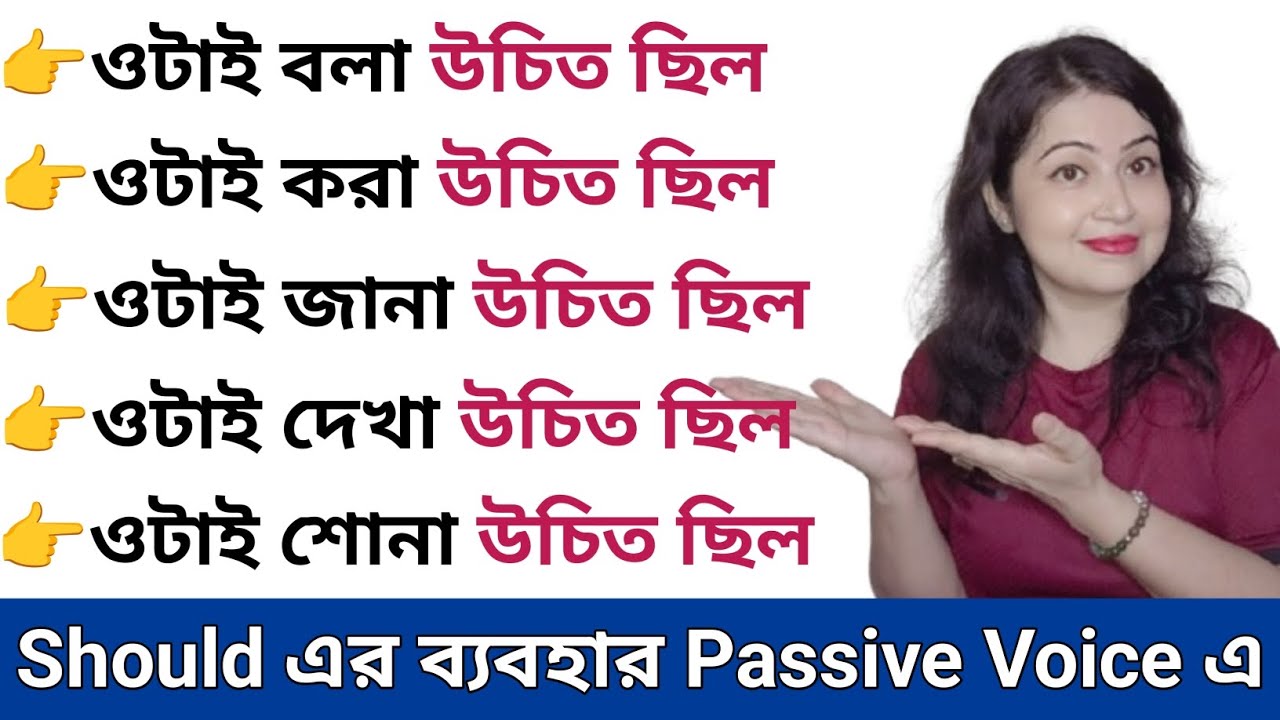 All the Uses of Should in Passive Voice l Modal Verbs in Passive l English speaking practice