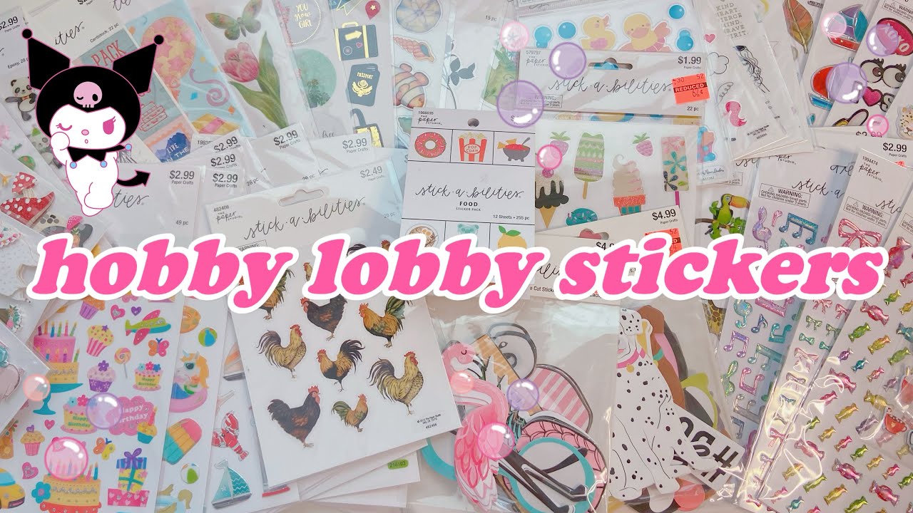 🫧Столько наклеек! Покупки в Hobby Lobby #stickerhaul #stationery #stationeryhaul #kawaii #hobbylobby