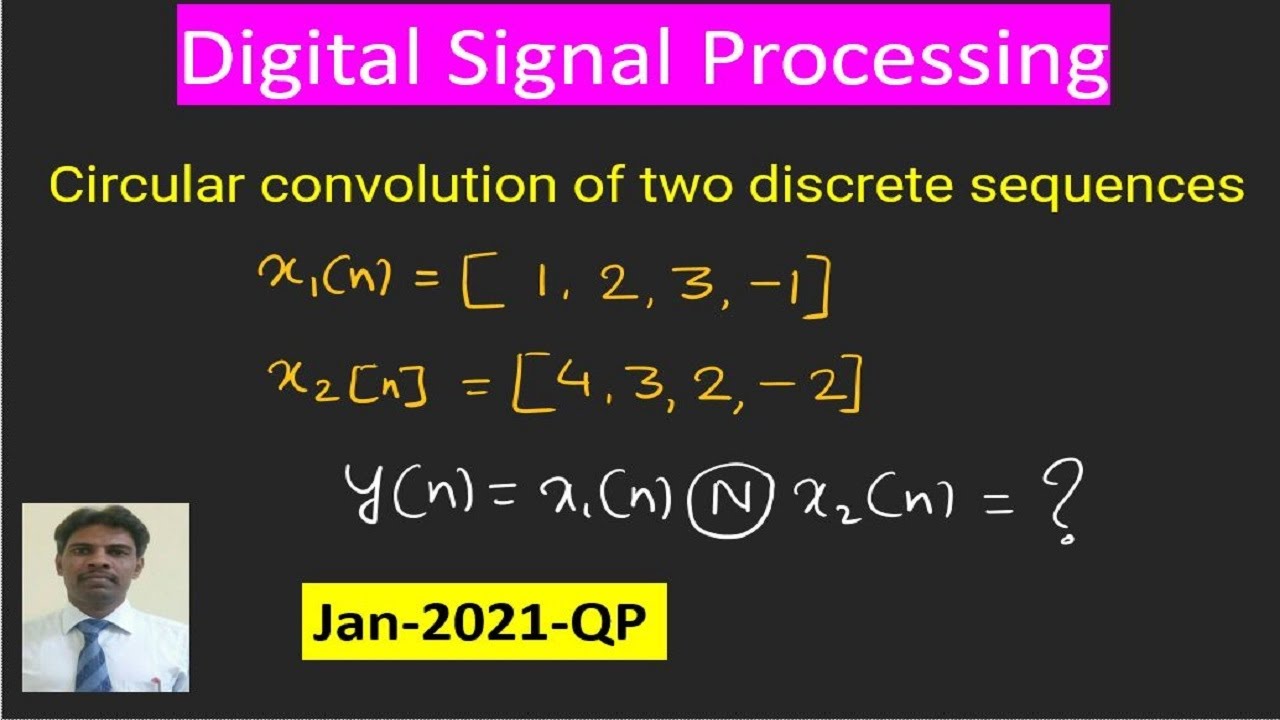Circular convolution of two discrete sequences