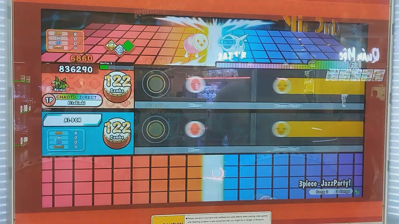 Taiko no Tatsujin(太鼓の達人)-3piece-JazzParty Normal(AI Battle)