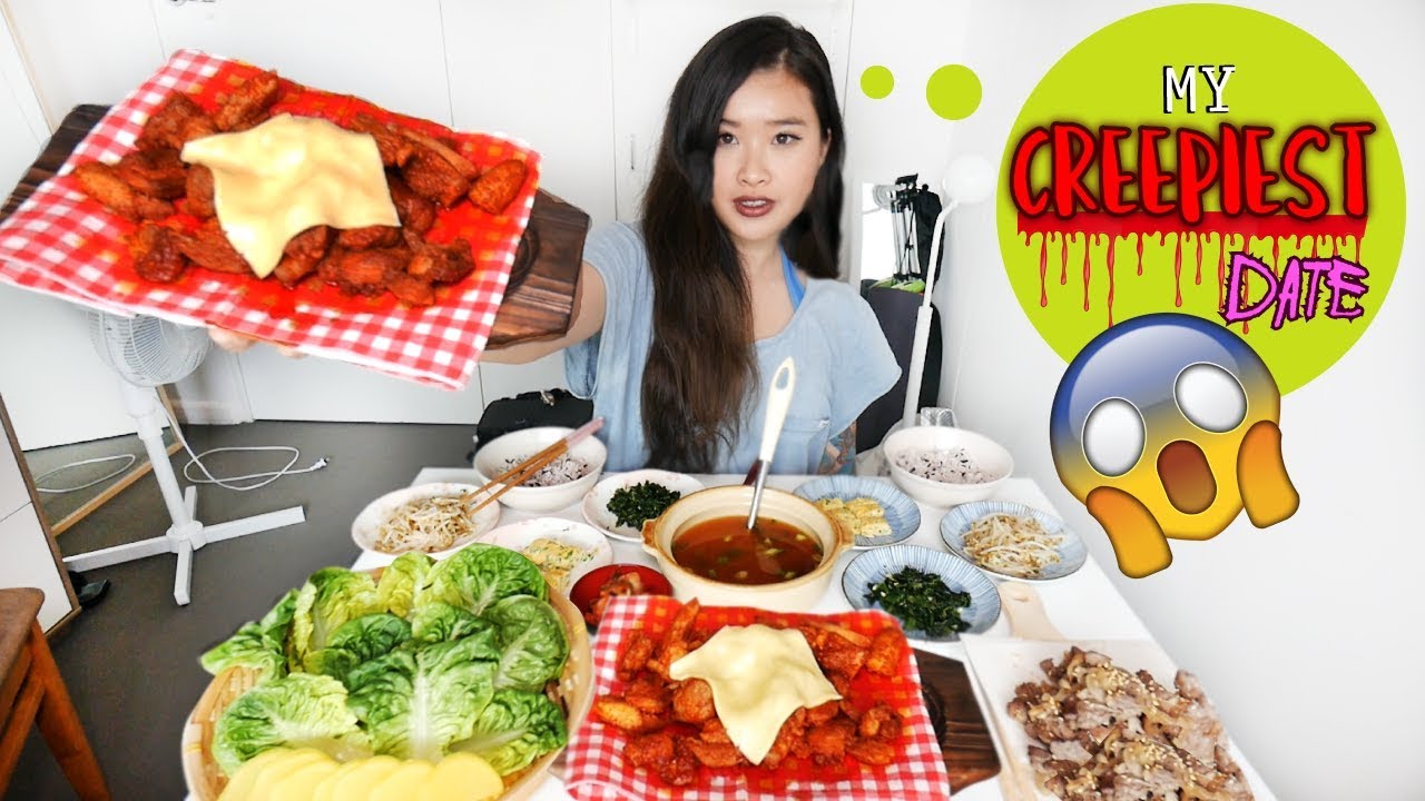 SPICY FIRE CHICKEN + CHEESE  | KOREAN BANCHAN MUKBANG | STORYTIME