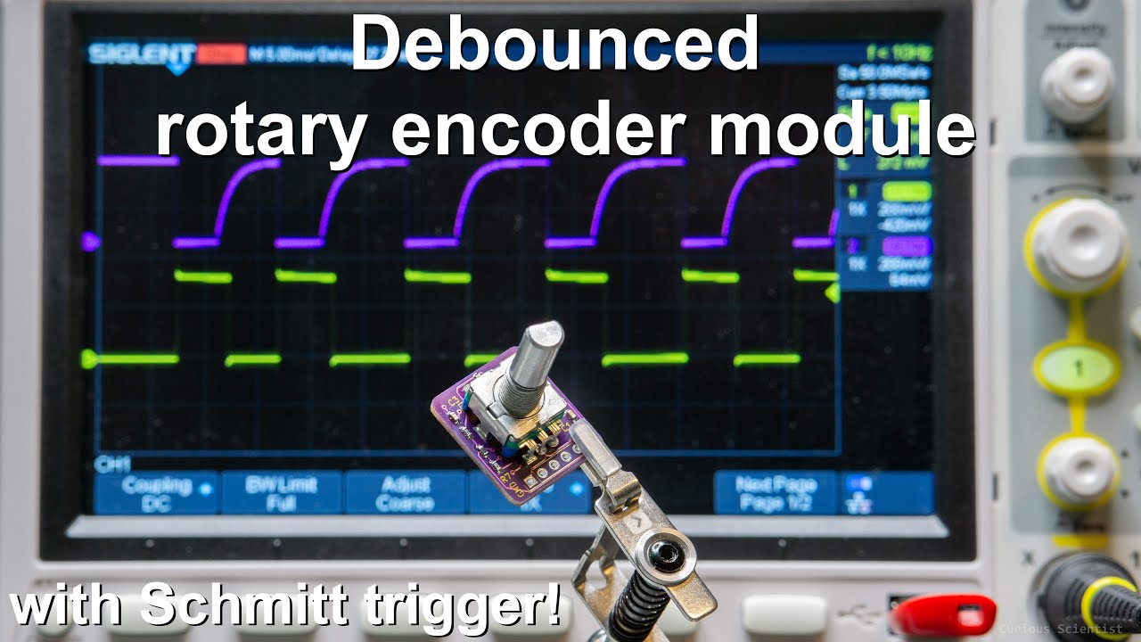 Debounced rotary encoder module