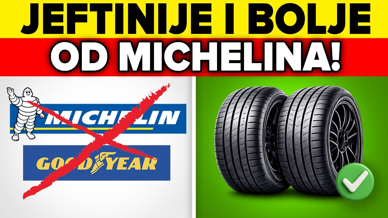 PRESTANI PLAĆATI PREVIŠE: 16 BRENDOVA GUMA koji NADMAŠUJU MICHELIN