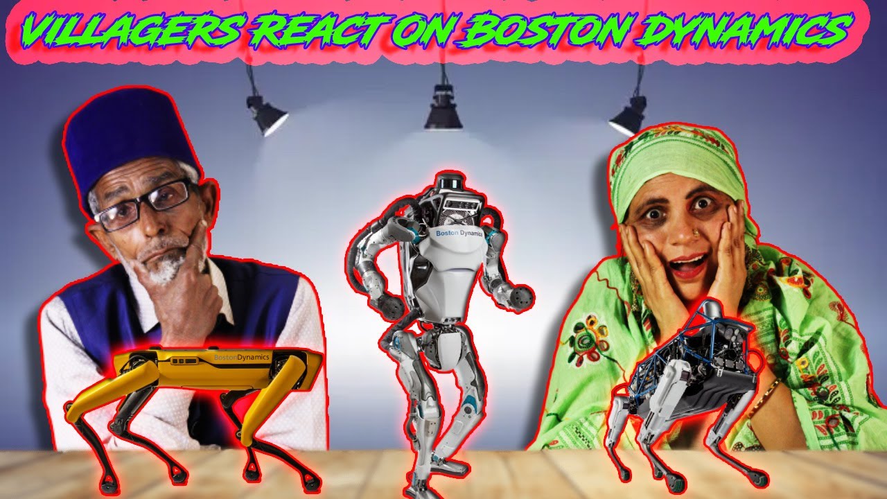 Villagers Reacts On Boston Dynamics  ! Tribal People Reacts On Boston Dynamics