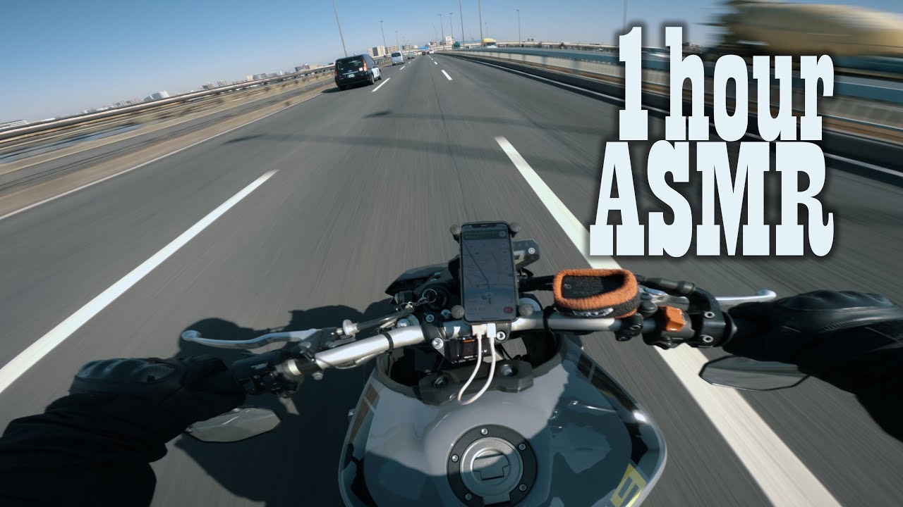 MT-09 Akrapovic | Sound only | GoPro11 | ROUTE 4 uncut 1 hour ASMR