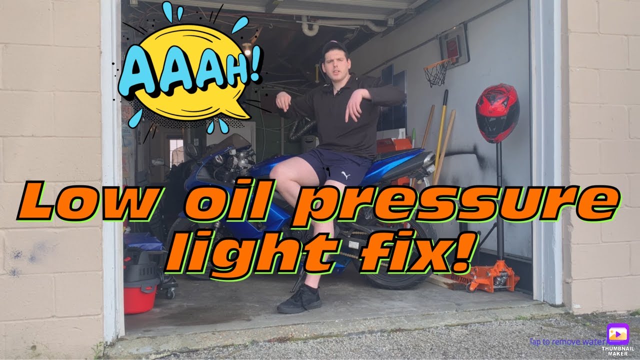 Low oil pressure Light stays on after oil change on motorcycle? Use this fix! (08 Ninja ZX6R)