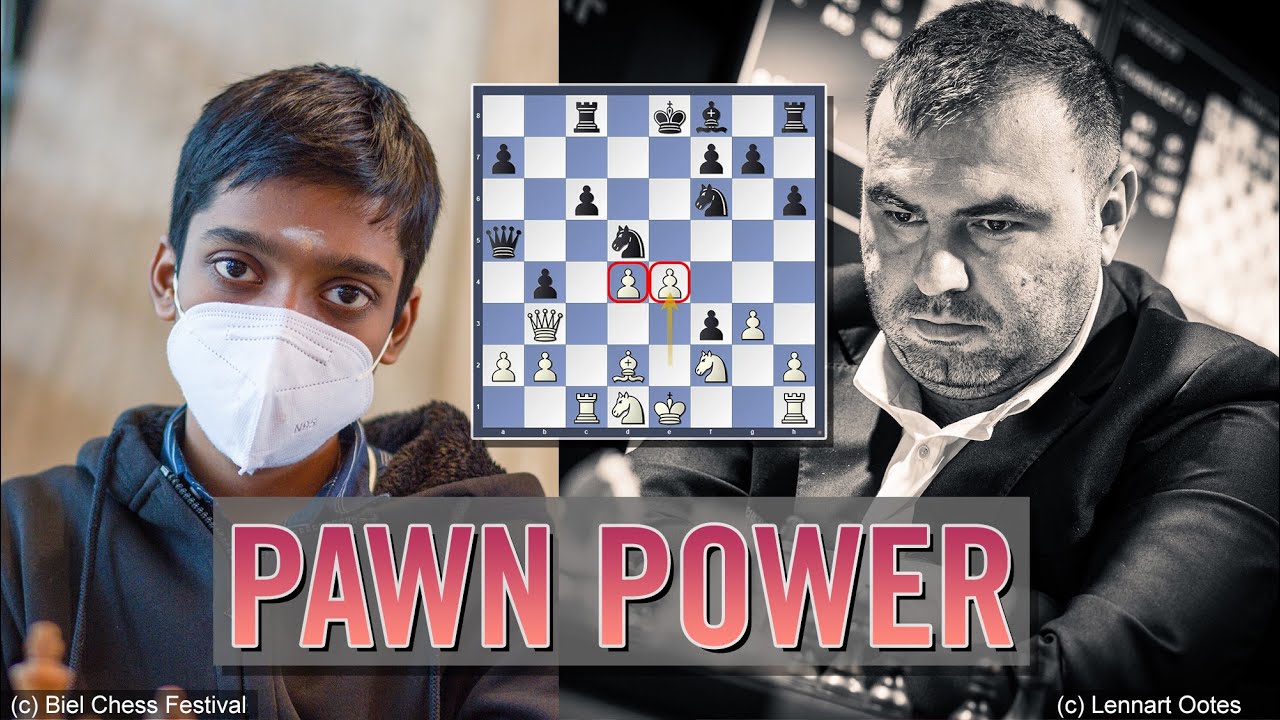 Pawn Power | Shakhriyar Mamedyarov vs R Praggnanandhaa | Tata Steel Chess 2022