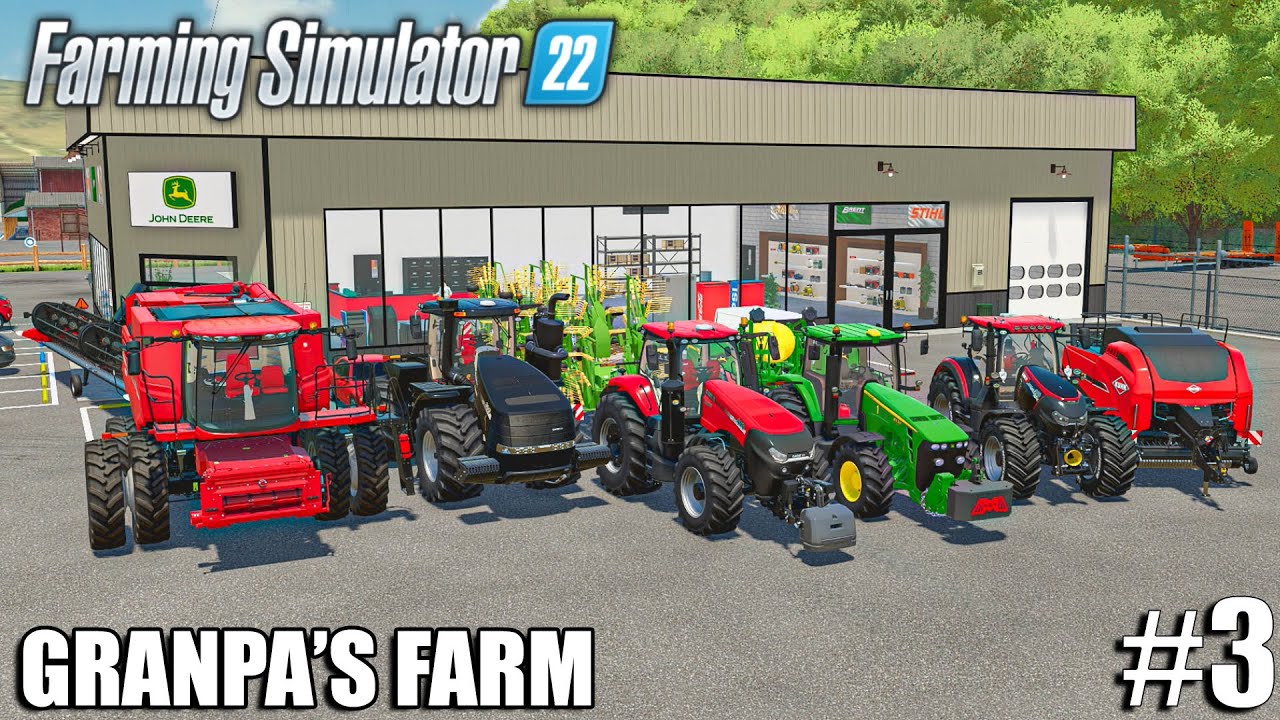 I STARTED A FARMING BUSSINES ON GRANPA'S $5,000,000 FARM | Farming SImulator 22