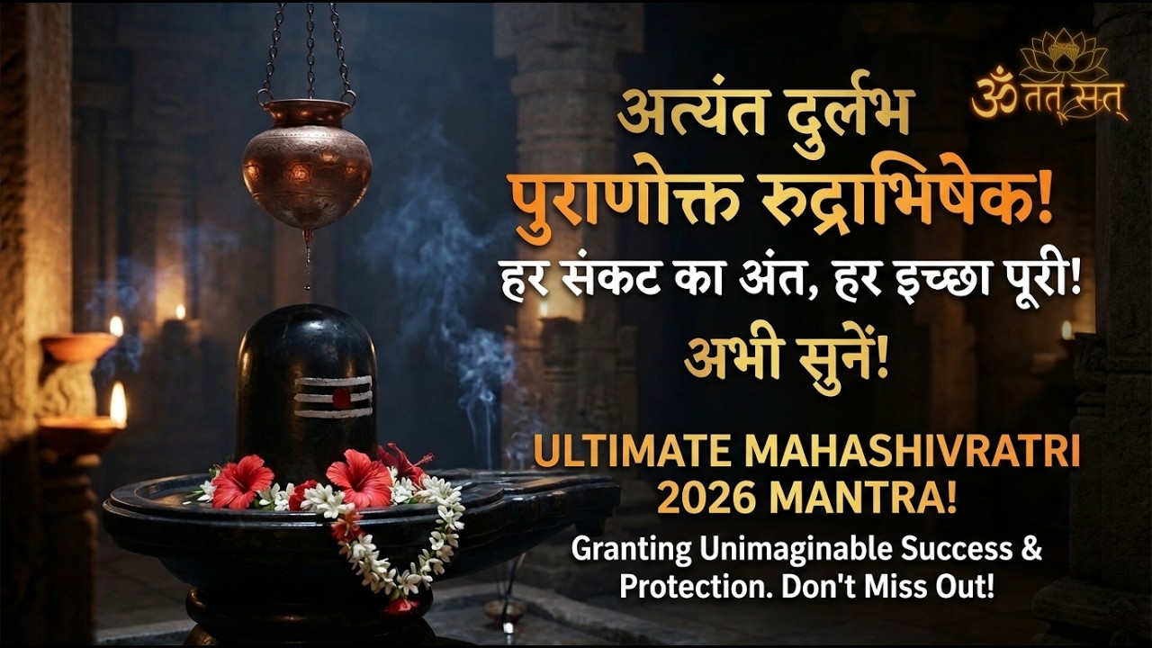 Mahashivratri 2026 Special: Puranokta Rudrabhishekam | Mahabharata Shiva Stotra for Victory & Peace