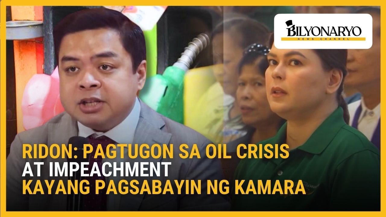 Kamara iginiit na tinutugunan ang oil crisis habang tinatalakay ang impeachment ni VP Sara Duterte