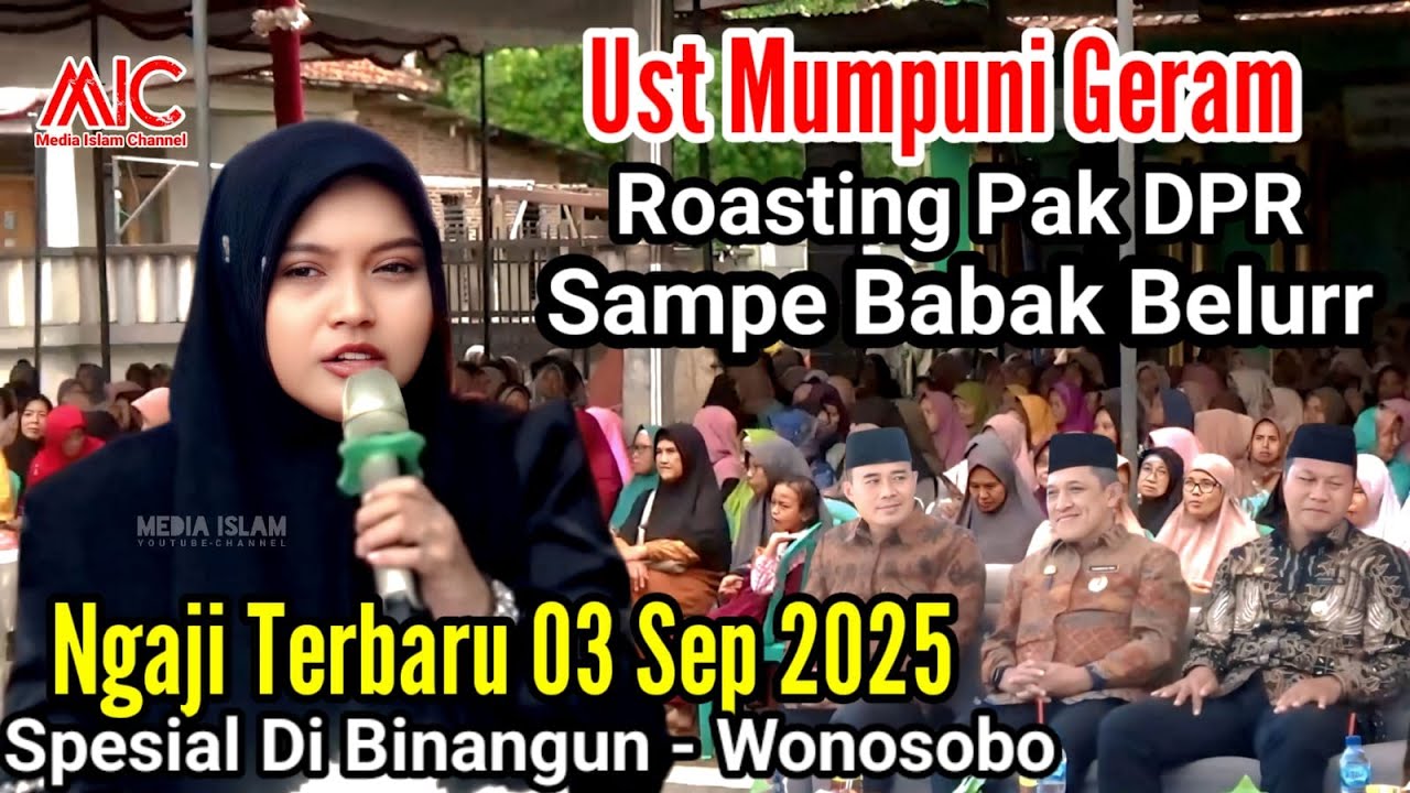 USTADZAH MUMPUNI TERBARU - PAK DPR SAMPAI BABAK BELURR DI ROASTING MUMPUNI - NGAJI DI BINANGUN