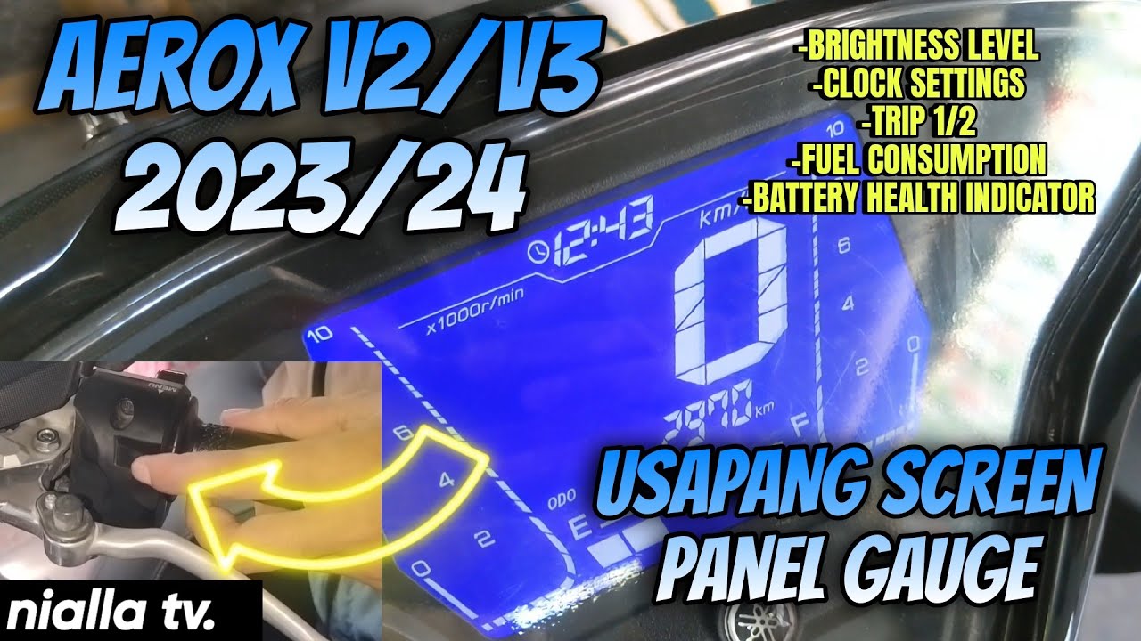 USAPANG SPEEDOMETER PANEL GAUGE - AEROX V2/V3 2023-2024! BASIC TUTORIAL FOR BEGINNERS 💯
