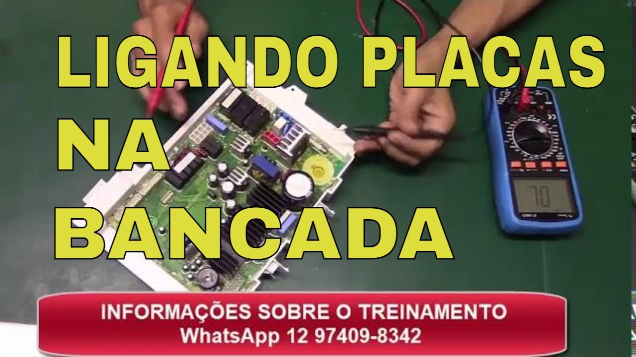 LIGANDO PLACAS DE LAVA E SECA NA BANCADA