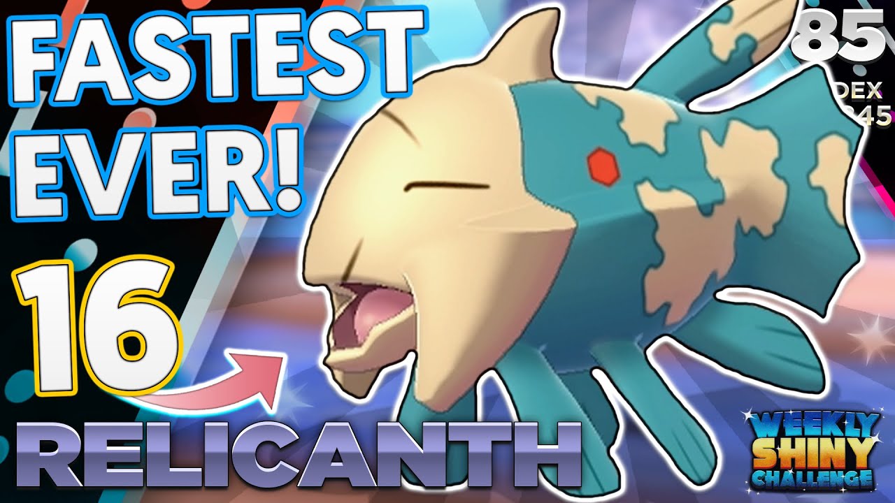 CRAZY FAST SHINY! Insane Shiny Relicanth! | Sword and Shield Shiny Reaction | #85