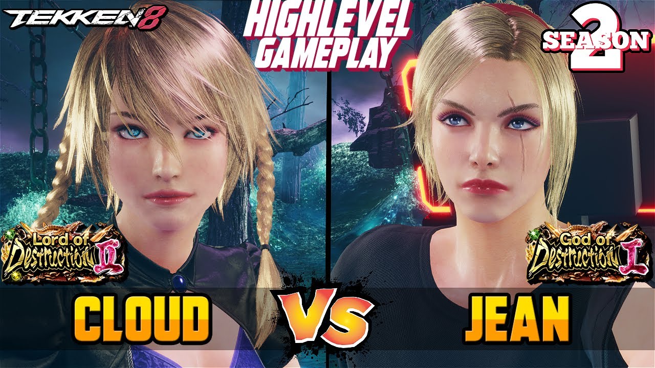 T8 &ndash; CLOUD (Reina Mishima) vs JEAN (Lidia Sobieska) Tekken 8 High Level Gameplay