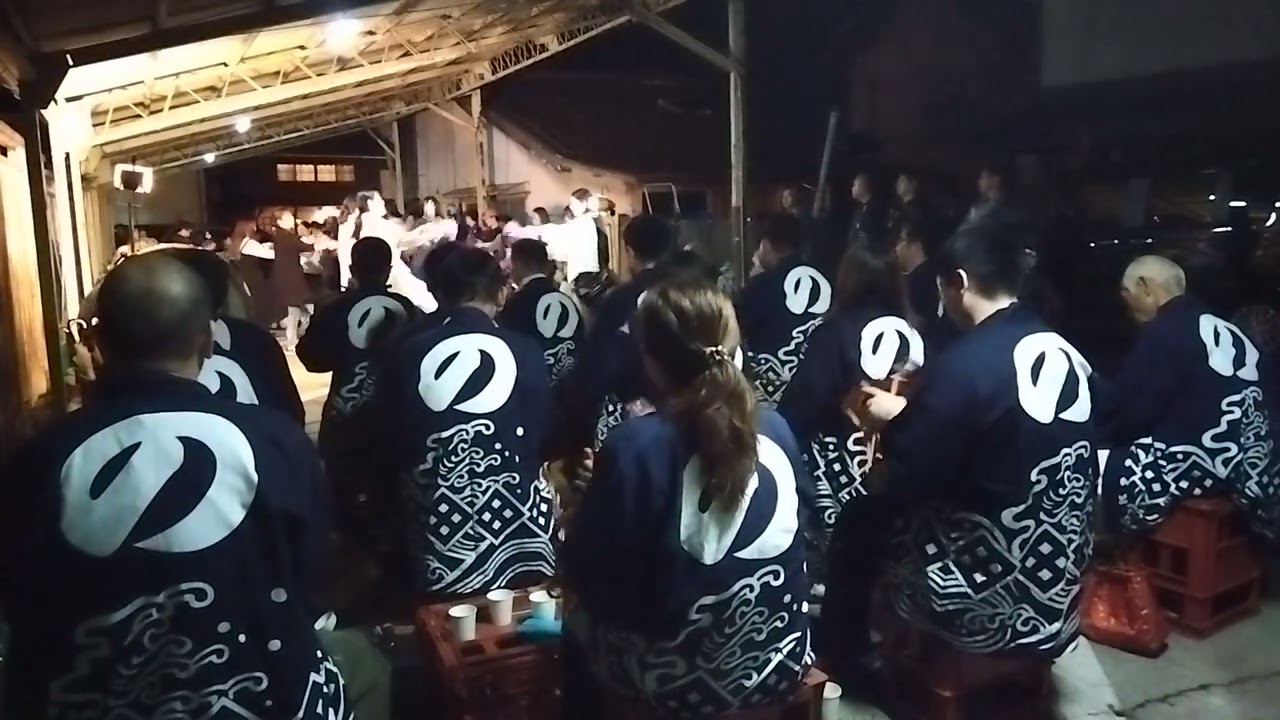 ③新橋本踊り練習with野田芸座連　踊り下座〜馬鹿囃子〜仕舞砂切　Ｒ06(2024)/10/05　佐原の大祭　佐原新宿諏訪神社秋季祭礼　新橋本／小野道風／野田芸座連　
