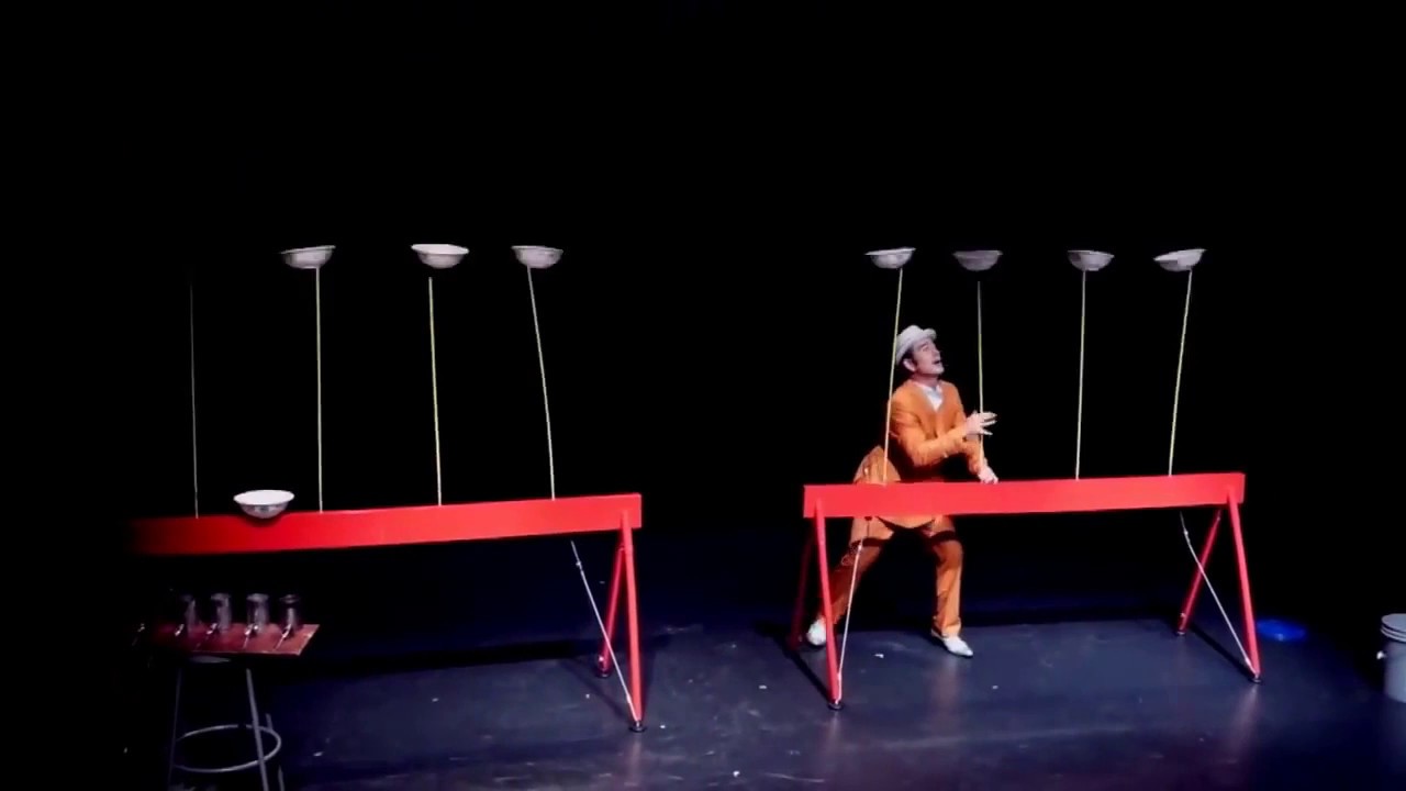 Funny, fabulous plate spinning variety act