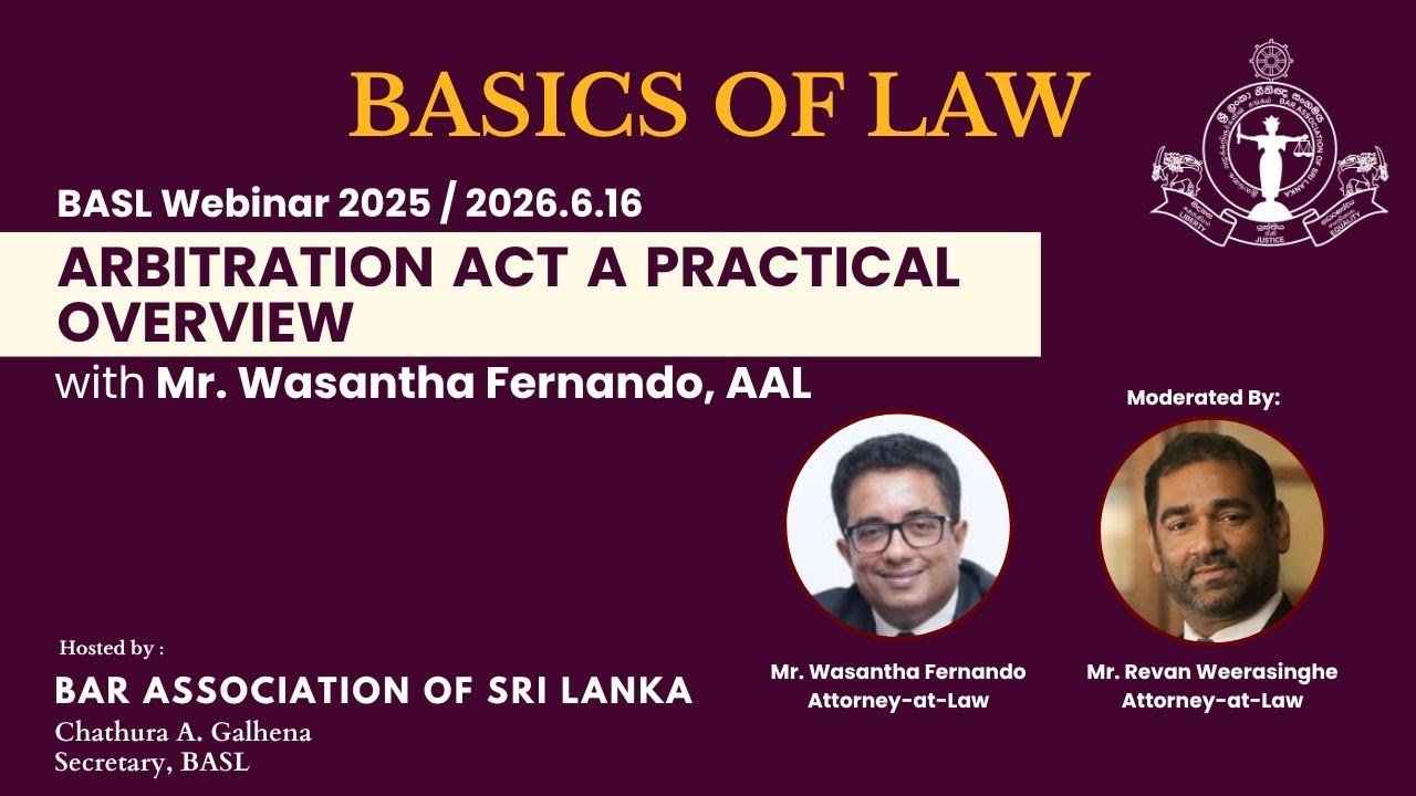 Basics of Law: Arbitration Law