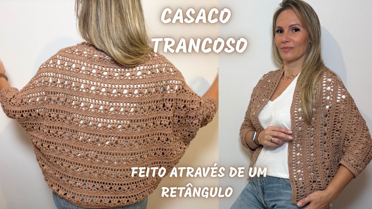 CASACO TRANCOSO (Feito através de um retângulo)