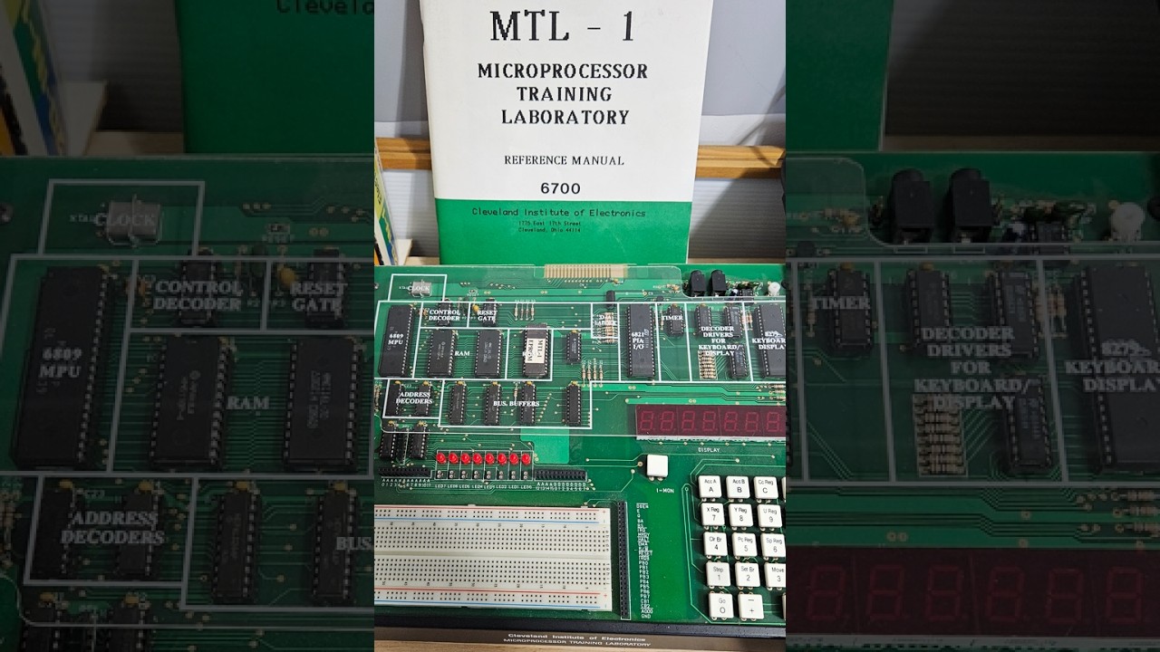 CIE  Cleveland Institute of Electronics MTL-1 6809 trainer demo