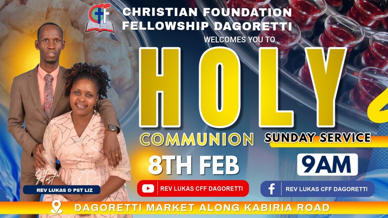 SUNDAY SERVICE || CFF DAGORETTI - REV LUKAS || 8TH FEB 2026.