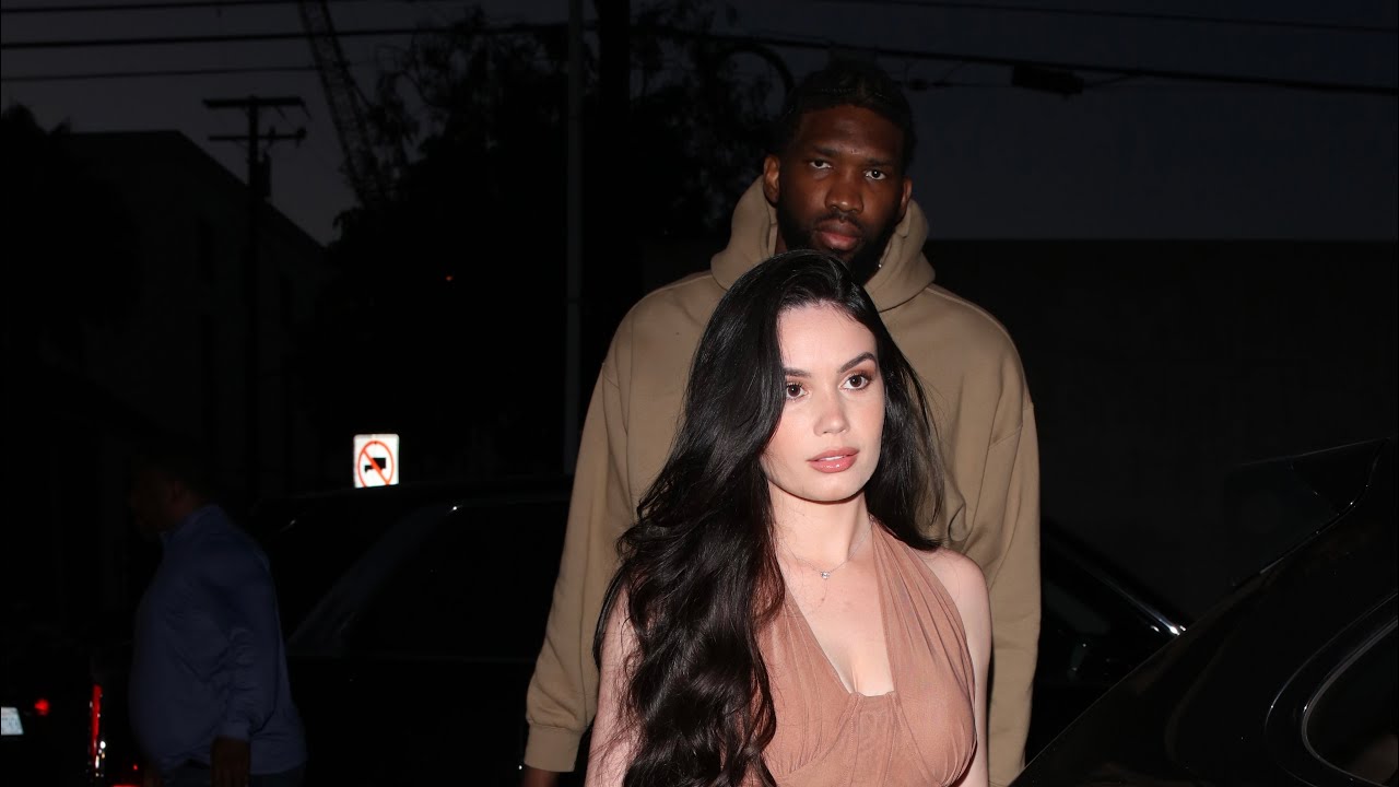 NBA Superstar Joel Embiid and model girlfriend Anne de Paula have dinner at Craig&rsquo;s West Hollywood