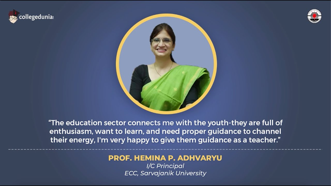 Prof. Hemina P. Adhvaryu | I/C Principal | ECC, Sarvajanik University