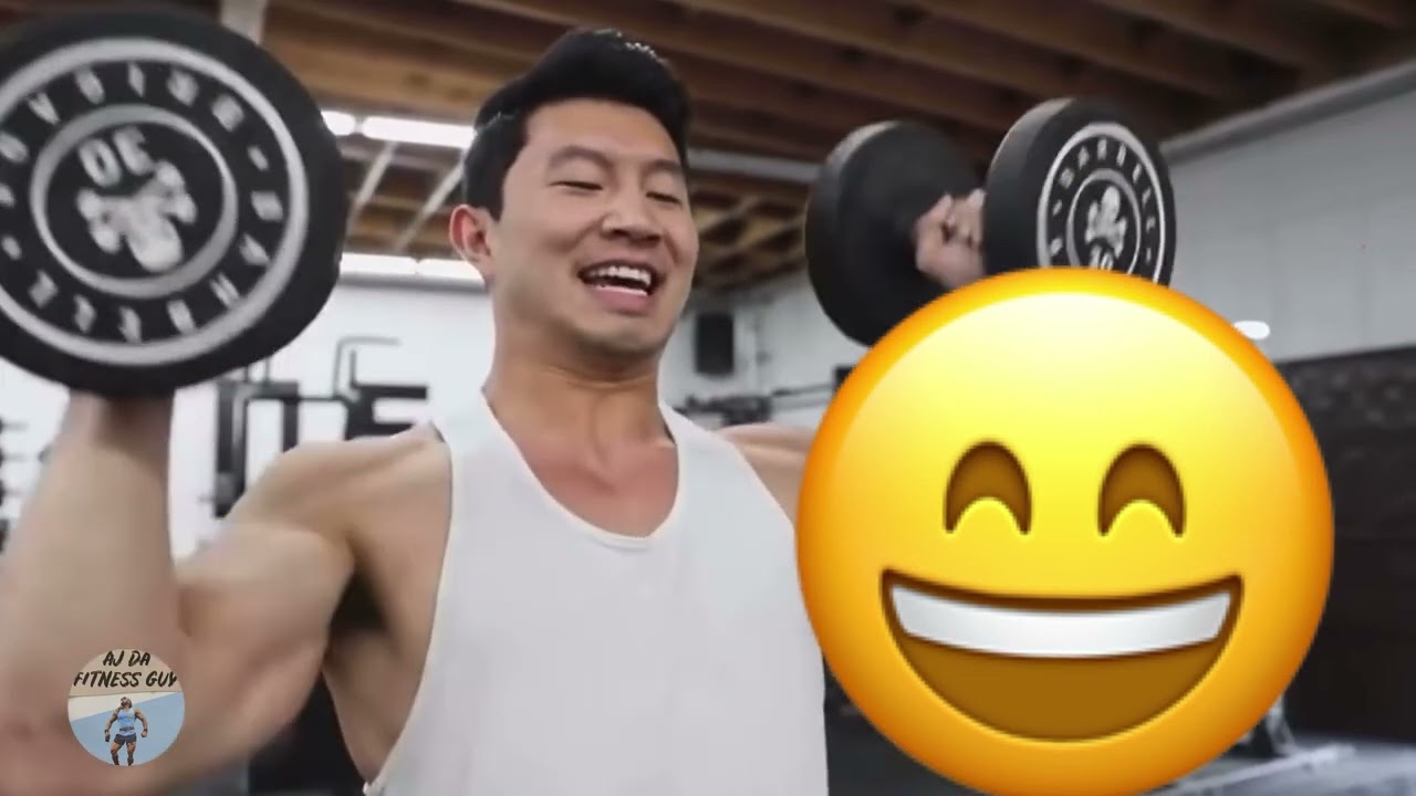 When your friend says it&rsquo;s gonna be a light workout. Ft Simu Liu