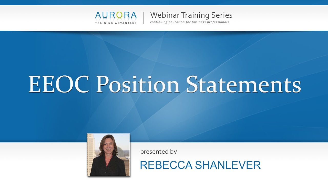 Preview :: EEOC Position Statements