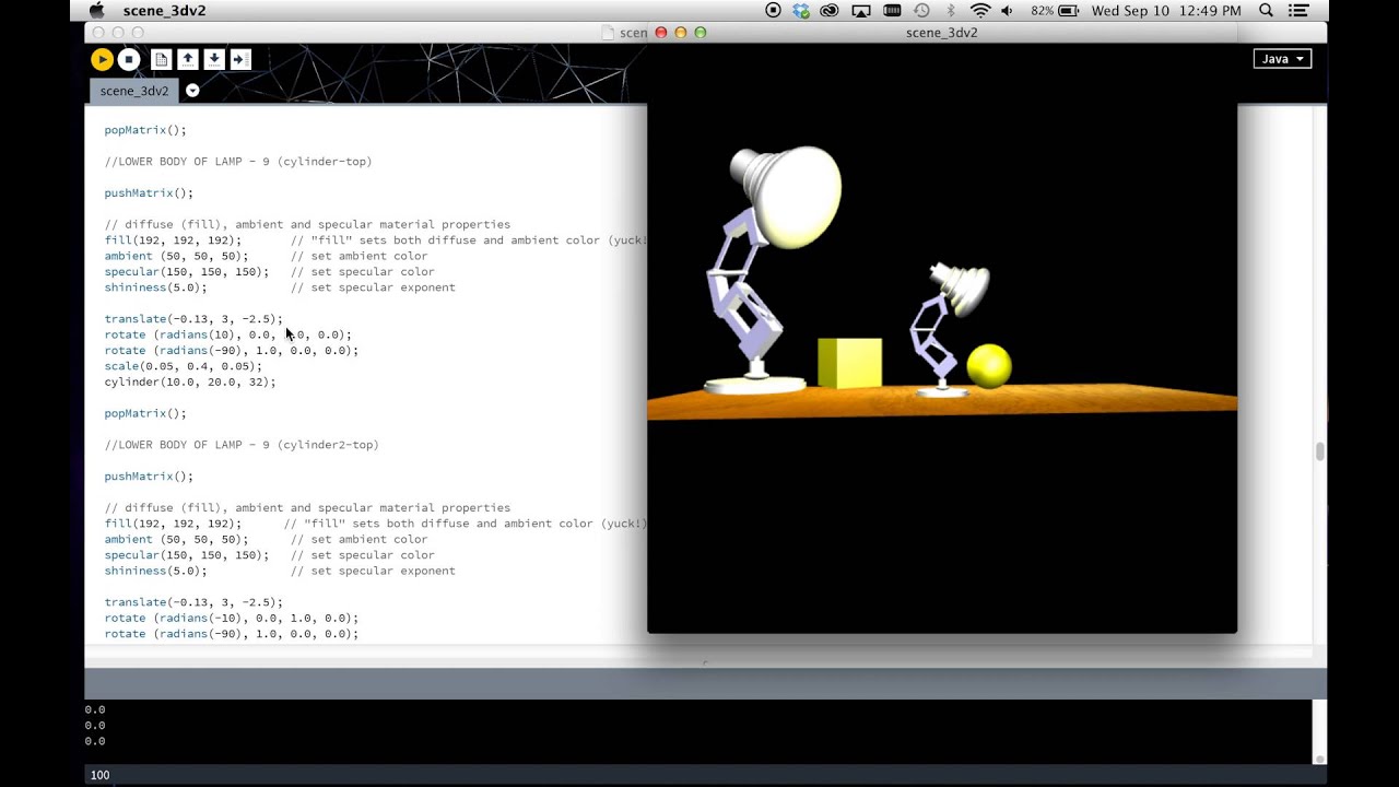 CS3451 Luxo Jr  Inspried Animation in Processing