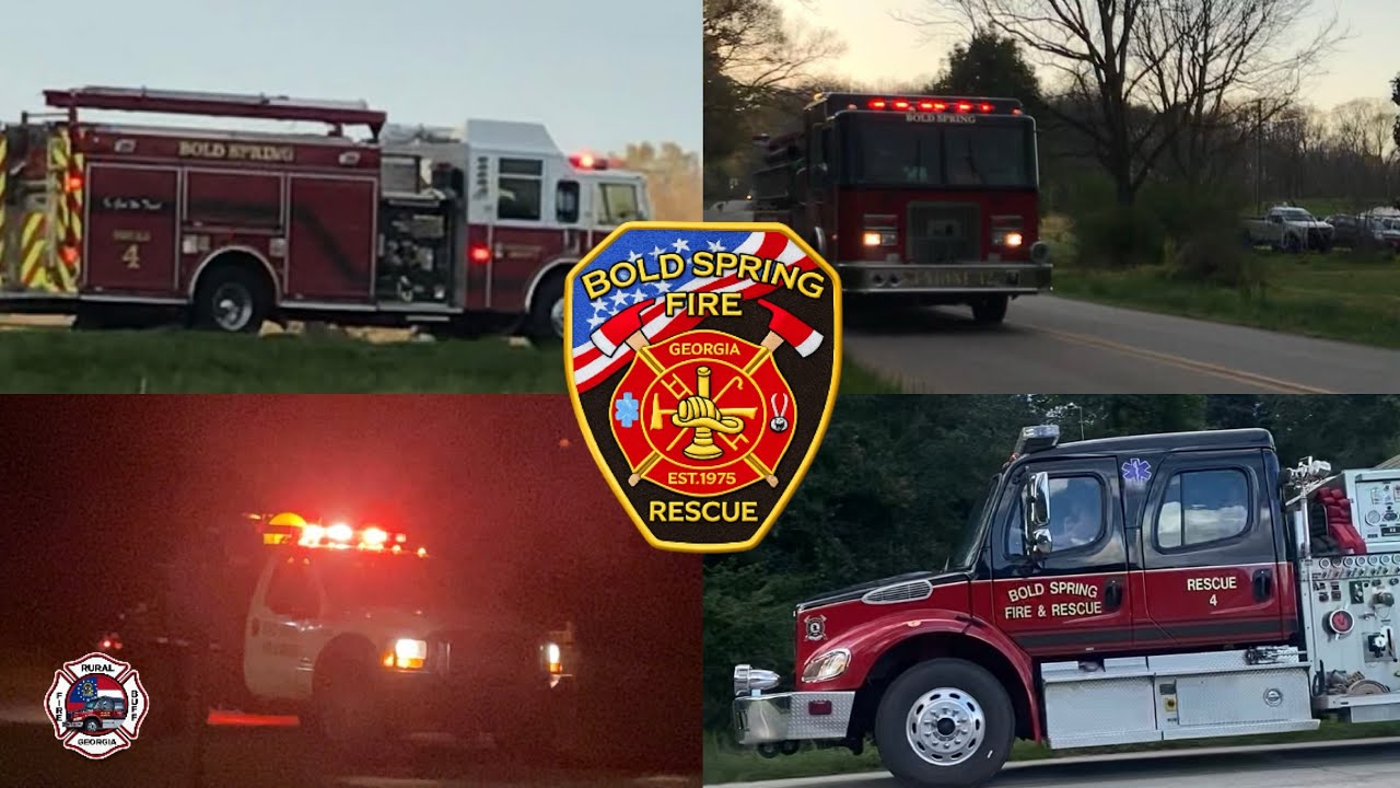 Bold Spring Fire Rescue (Volunteer) Compilation | Responses | Returning to Station