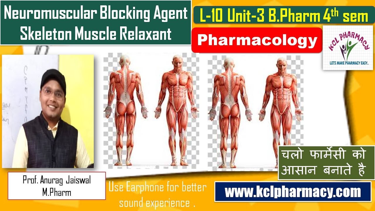 Neuromuscular Blocking agents | Skeleton muscle Relaxant  || L-10 Unit-3 || Pharmacology-I