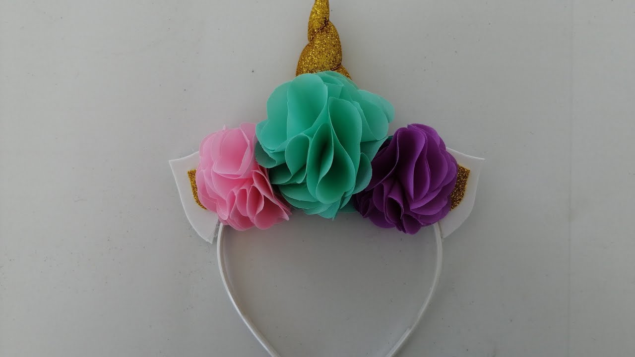 COMO HACER UNA DIADEMA DE UNICORNIO / UNICORN HEADBAND