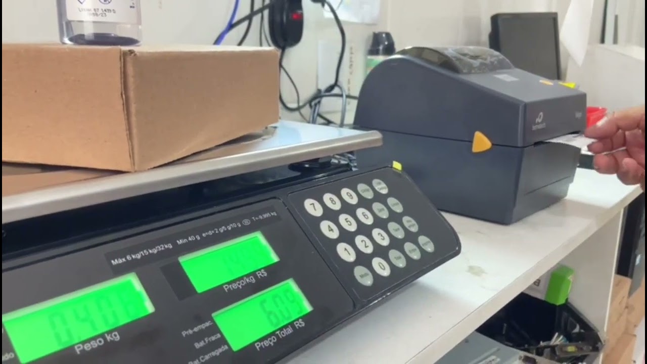 Balança toledo e impressora L42 impressão de etiquetas Pdv