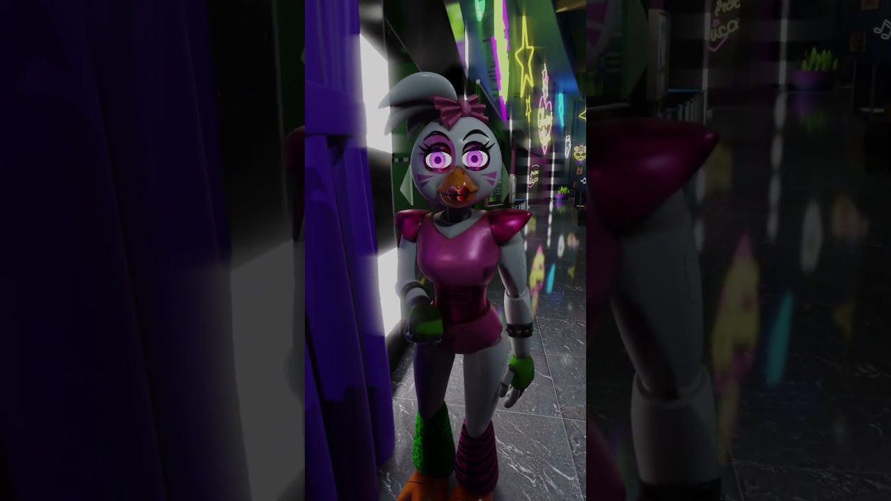 Monty Pranks Roxy  #fnaf #securitybreach #roxy