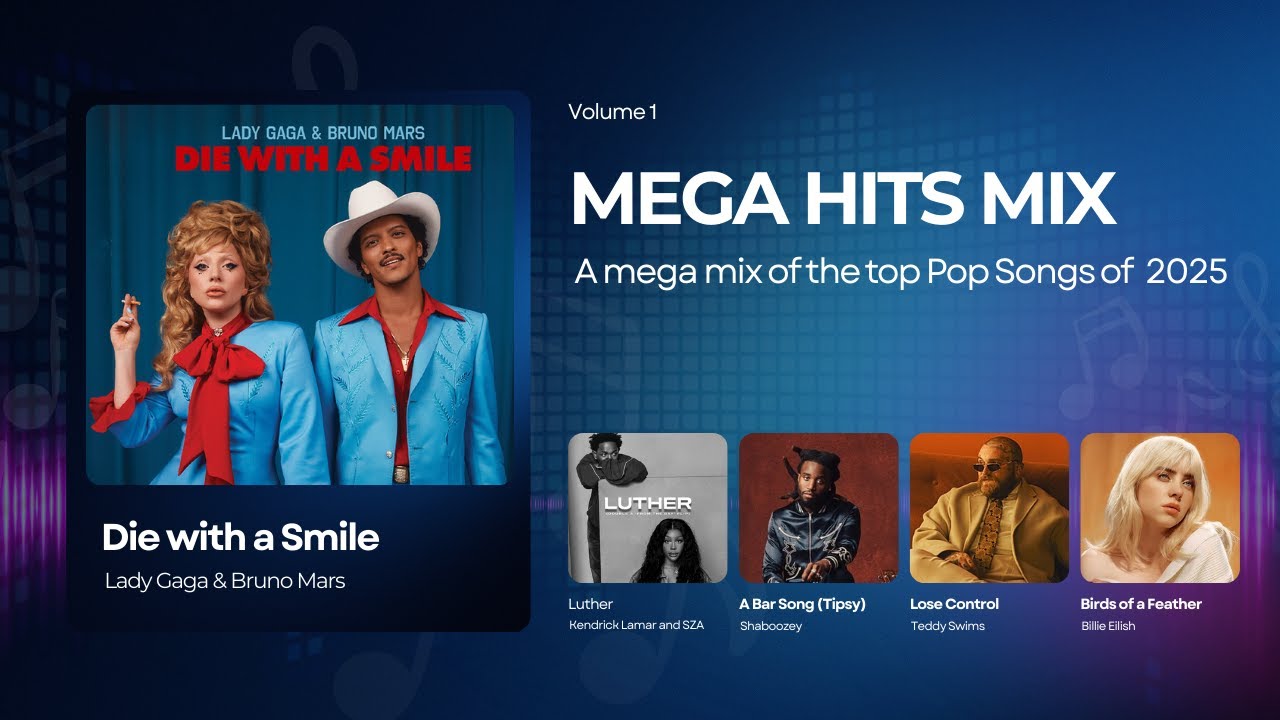 Mega Hits Mix - Top Pop Songs feat Bruno Mars, Kendrick Lamar, Sabrina Carpenter, Morgan Wallen
