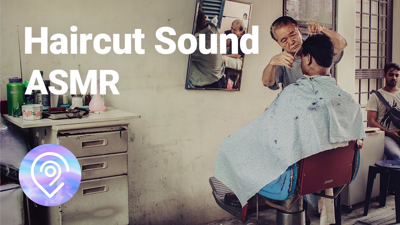 ASMR - Barber Shop Haircut Sounds, Barber Shop White Noise #014